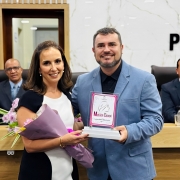 Uma das homenageadas foi a defensora Luciana Zuheir Badra Guerra.