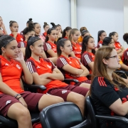 A palestra destacou as diferentes formas de assédio e violência contra a mulher.