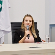 Delegada responsável pela Delegacia de Proteção à Criança e ao Adolescente.