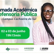Na foto, vemos uma arte convidando para o evento.