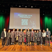 Na foto, vemos o defensor público Fábio da Costa Nery, com os demais participantes do evento.