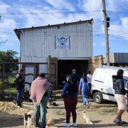 Na foto, vemos a Associação de Moradores da Ocupação Vila Verde, em Osório.