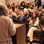 Autoridades reunidas na Assembleia Legislativa