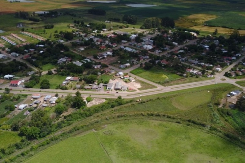 Cidade de Dilermando de Aguiar vista de cima