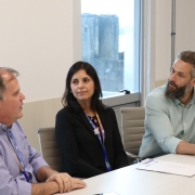 Felipe Kirchner (dir), Claudia e Sérgio.