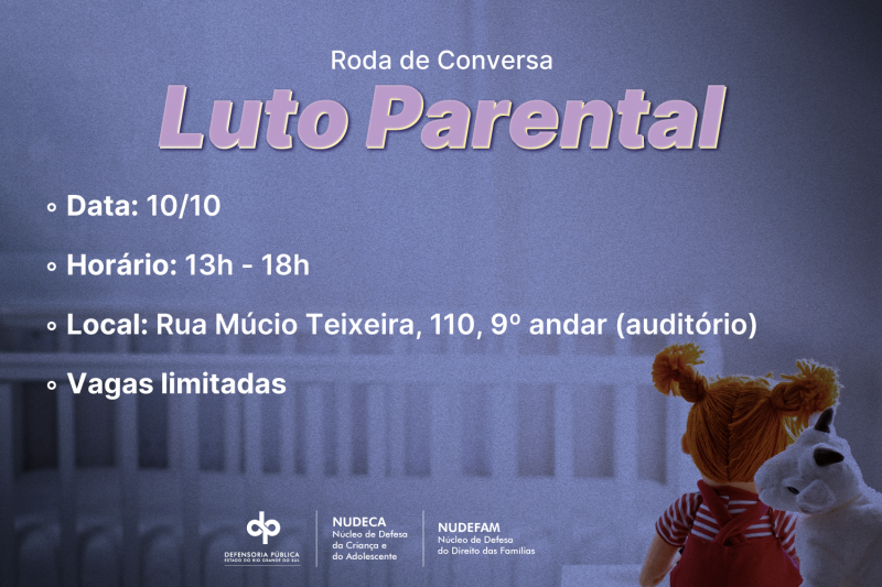 roda de conversa luto parental mat&eacute;ria