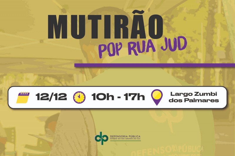 A imagem mostra informa&ccedil;&otilde;es sobre o mutir&atilde;o, como data, hor&aacute;rio e local.