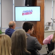 O Projeto "Chega Disso!" tem o objetivo de promover a reflex&atilde;o sobre masculinidade, respeito e igualdade de g&ecirc;nero.