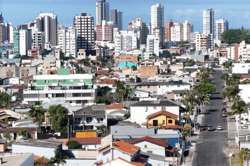 Imagem a&eacute;rea de Torres.