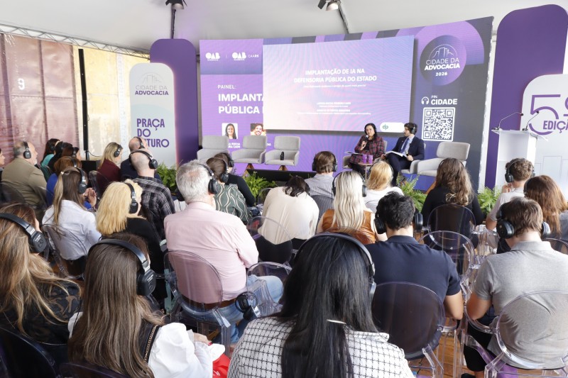 P&uacute;blico reunido no evento Cidade da Advocacia