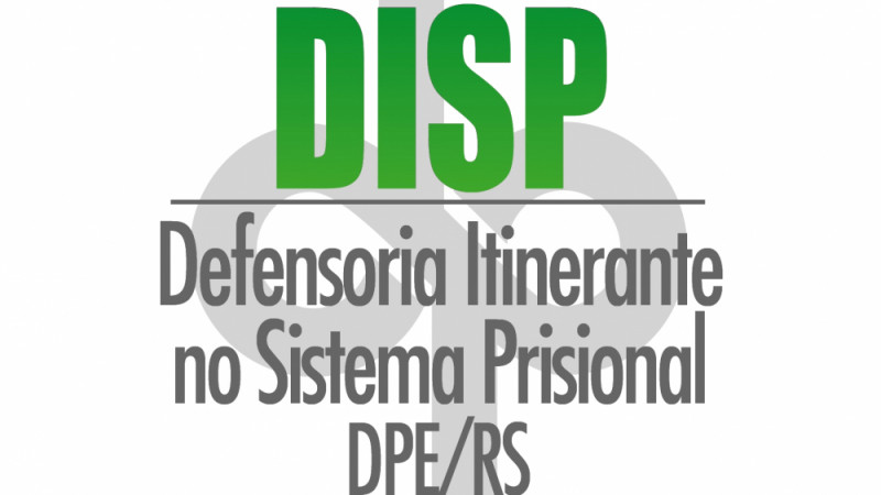 logomarca da Defensoria Itinerante no Sistema Prisional - DISP