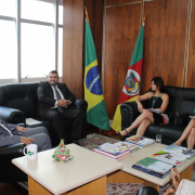 Defensor Público-Geral recebe a visita da presidente da Adpergs e do presidente da Fesdep
